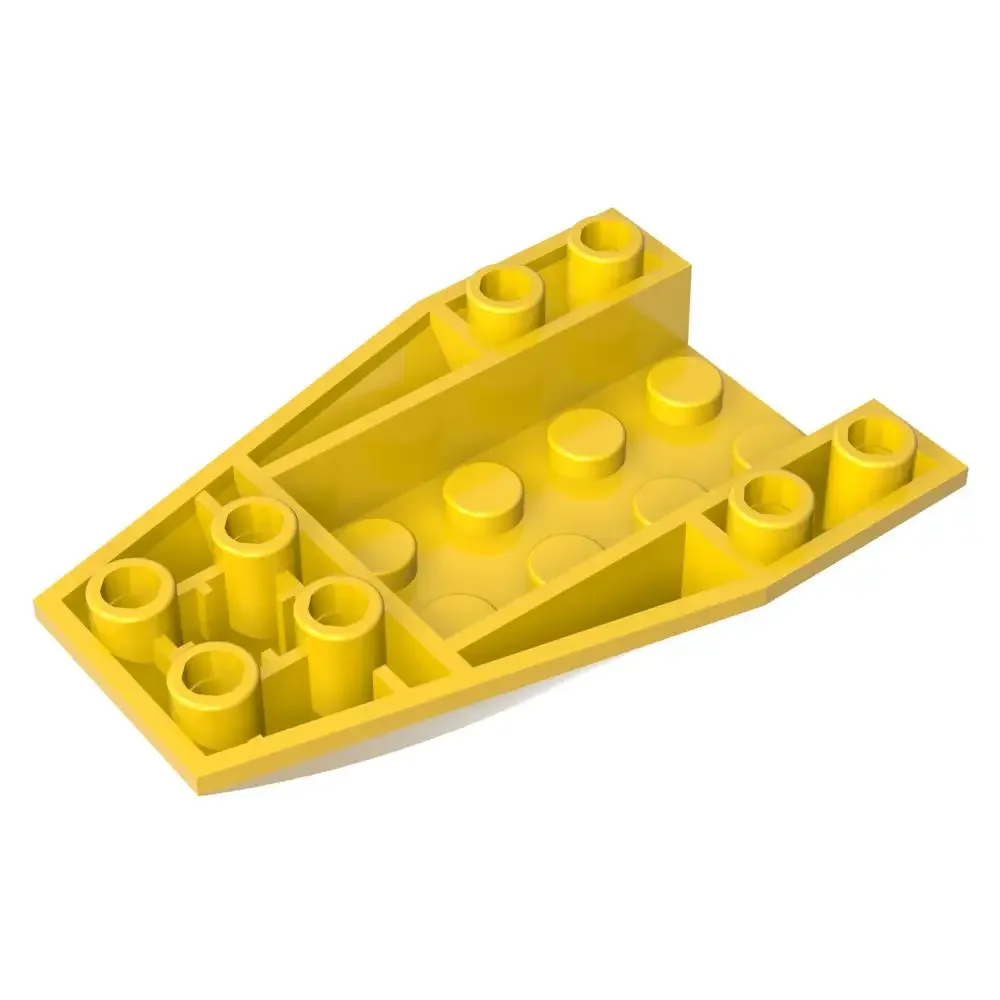 Gobricks 1 Pcs MOC Wedge Curved Inverted 6 x 4 Bricks Compatible With 43713 Model Building Blocks Parts Kids Birthday Toys Gifts