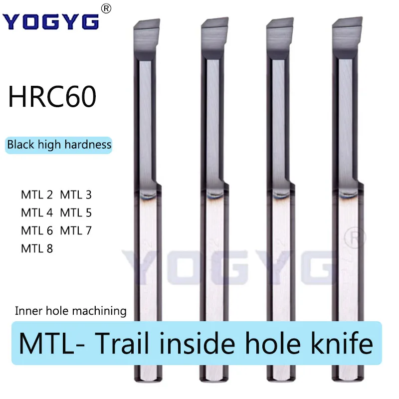 

HRC60 MTL 2 3 4 5 6 8 Black high hardness small bore boring tools Inner hole machining integral carbide Inner bore boring tools