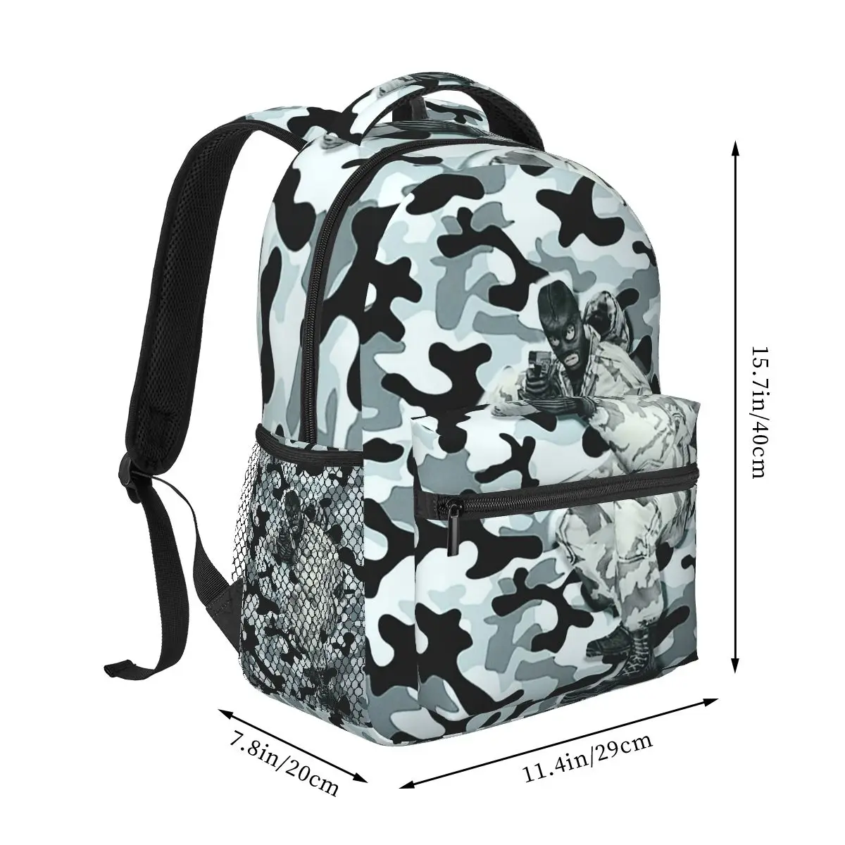 Counter Strike Source Game Backpacks Boys Girls Bookbag Students School Bags Cartoon Travel Rucksack Shoulder Bag Large Capacity