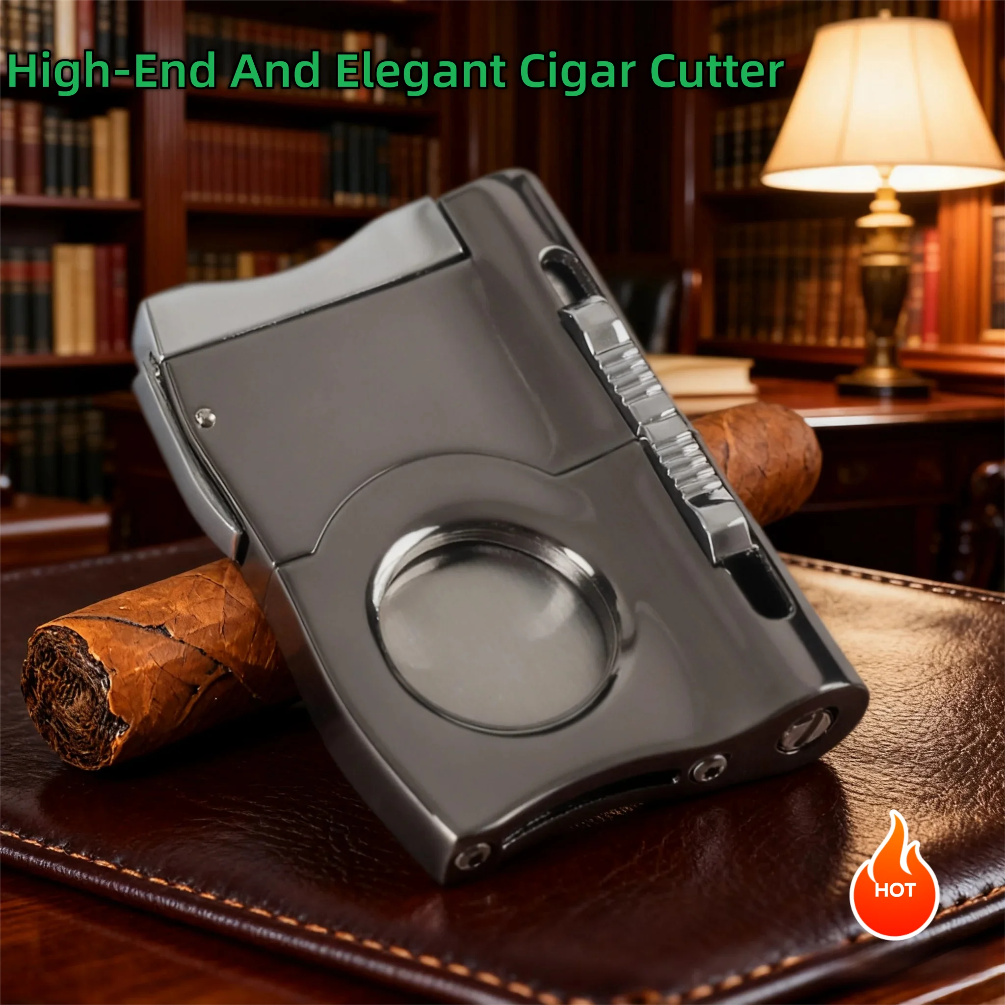 لكمة السيجار على الطراز الأخف | فتحة مزدوجة (6 مم/8 مم) | الفولاذ المقاوم للصدأ | أداة السيجار المحمولة للسفر #1