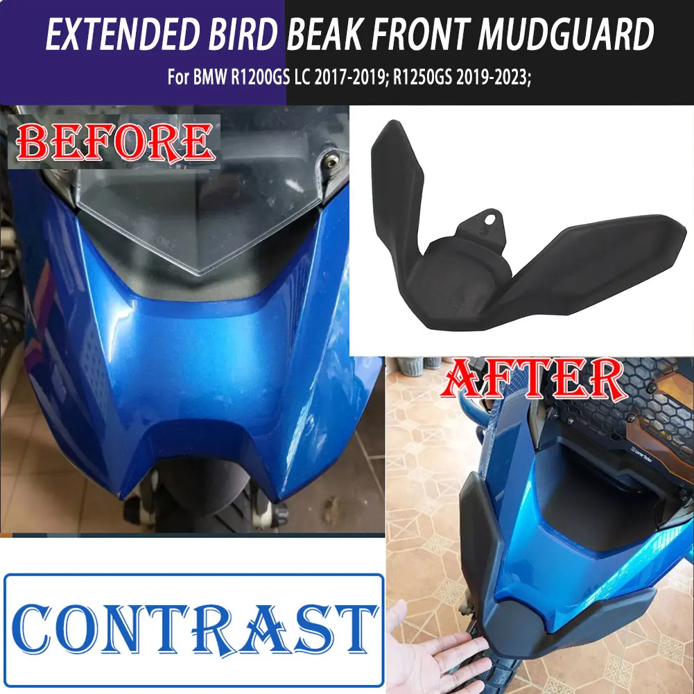 

Motorcycle Modified Replacement Parts Front Mudguard Front Beak Fairing Extension Extender Cover For BMW R1200GS LC R1250GS