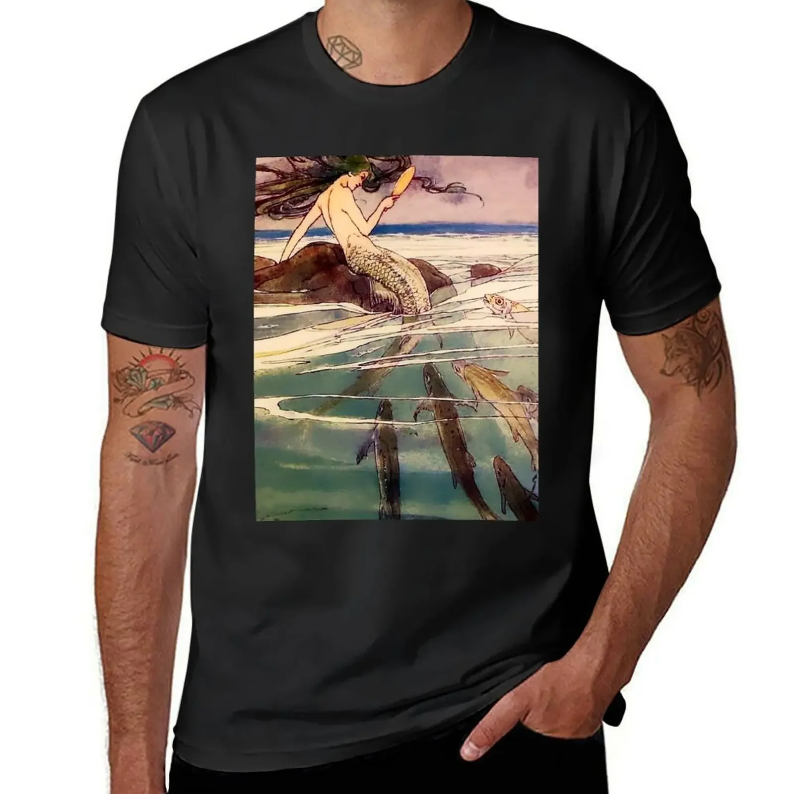 “Mermaid” Fairy Art by Alice B Woodward T-Shirt Aesthetic clothing man clothes street wear men t shirt