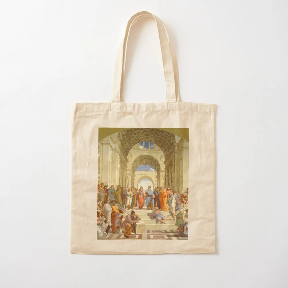 Raffaello Sanzio da Urbino The School of Athens, 1509-1510 Tote Bag shopping cart bags great bag Handbags women
