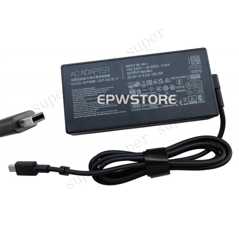 

S+ 20V 9A 180W AC Adapter Charger For Asus ROG Zephyrus G14 GA403UV-QS091W GA403
