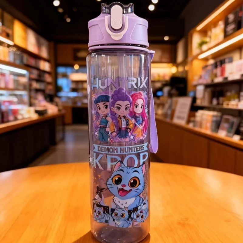 

Cartoon Water Bottle for Girls High Quality Water Cup 750ml Sport Leak Proof Plastic Cute Water Kettle Christmas Birthday Gifts