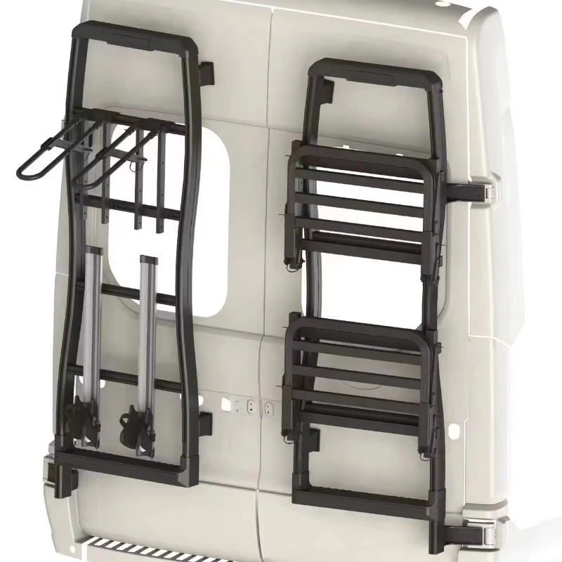 

Wholesale Cheap Price Collapsible Caravan Back Door Rack Motorhomes RV Parts Accessories with Ladder
