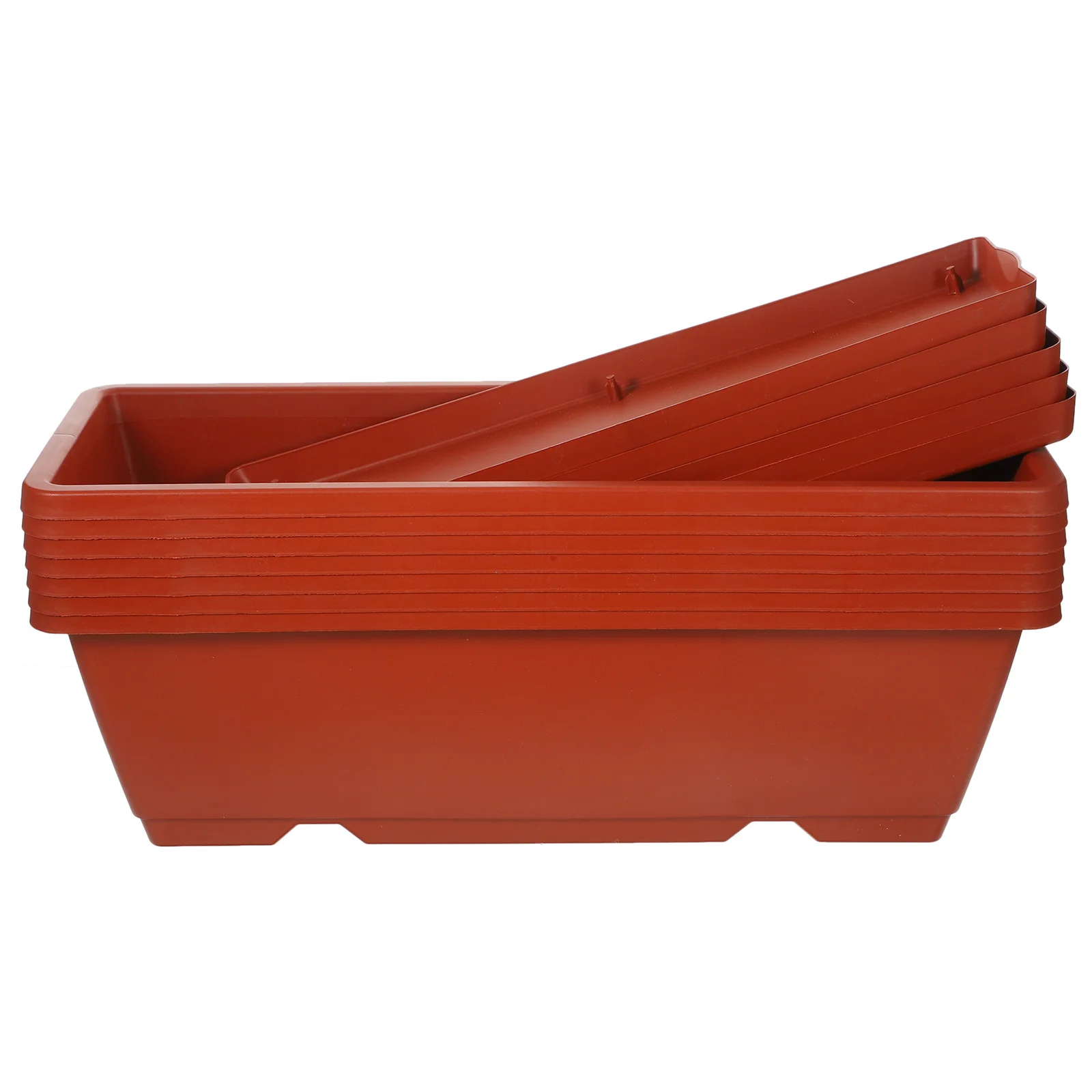 

7 шт. полимерные цветочные горшки, утолщенные практичные многофункциональные горшки для посадки для дома, сада, балкона, сочные горшки