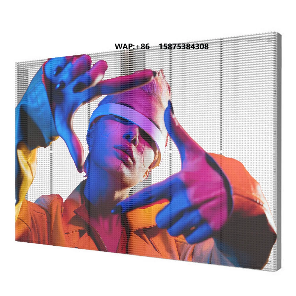 LED Advertising Posters Transparent Screen Thin and Light Design Suitable for Shopping Malls and Bookstores