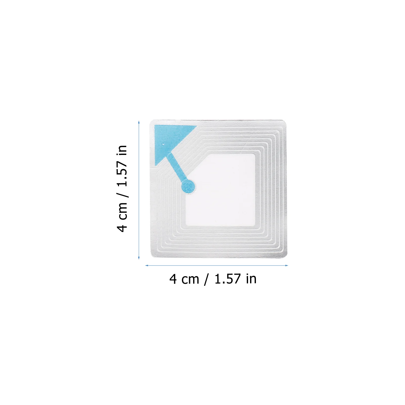 100 Pcs Copyright Label Supermarket Goods Tag Labels Square Retail Sticker Stickers Frequency -theft Applique Blank