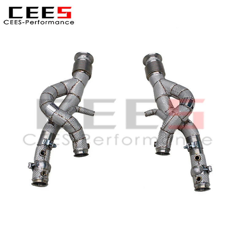 

cees Engine Header Manifold Downpipe for Lamborghini Revuelto 6.5L V12 2023-2025 Street Car SUS304 Free Flow Pipe Exhaust System