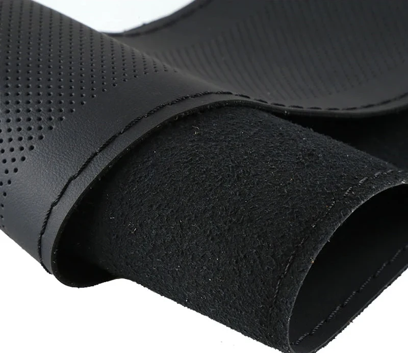 Leder-Lenkradbezug zum Aufnähen, passend für 38 cm (14 Zoll), DIY-Lenkrad, atmungsaktiv und rutschfest, Autoprodukte – Detail 6