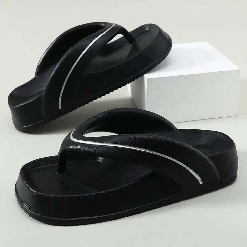 2023 Men's Flip-flops In Spring Summer Wear Thick Soled Flip-flops Men's Women's Lovers Beach Slippers Men Slippers