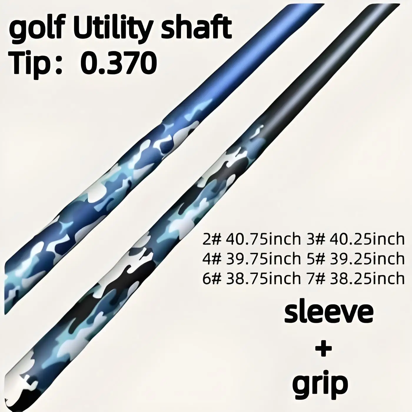 

2025 Golf Utility Shaft Fuj Ve US Blue Club Shafts -0.370 Tip S R SR X Flex Options Free Assembly Sleeve -5 / 6 / 7