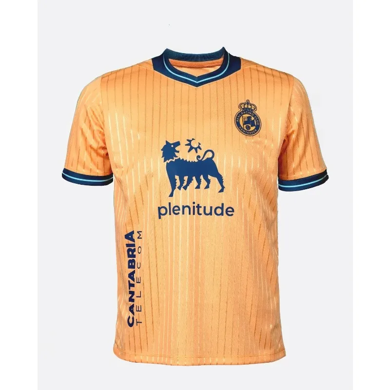 25_26 قمصان Racing de Santander Home and Away، قمصان رياضية كاجوال قابلة للتنفس، مناسبة للبالغين والأطفال