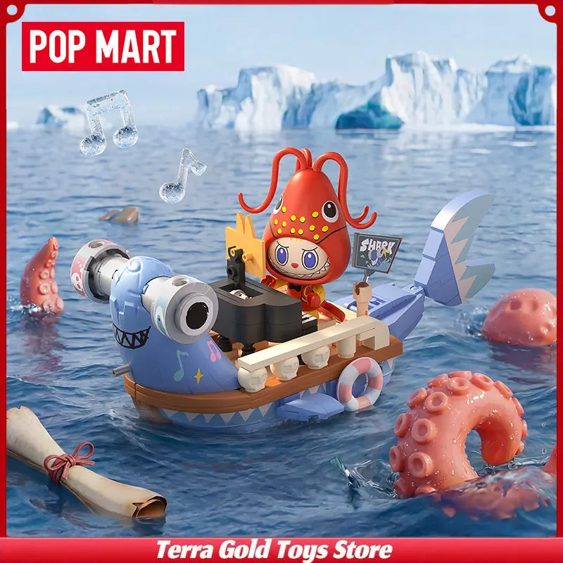

Креативный конструктор POP MART LABUBTU THE MONSTERS «Поиск русалок»: Пиратский корабль, коллекционная игрушка для взрослых коллекционеров, декор