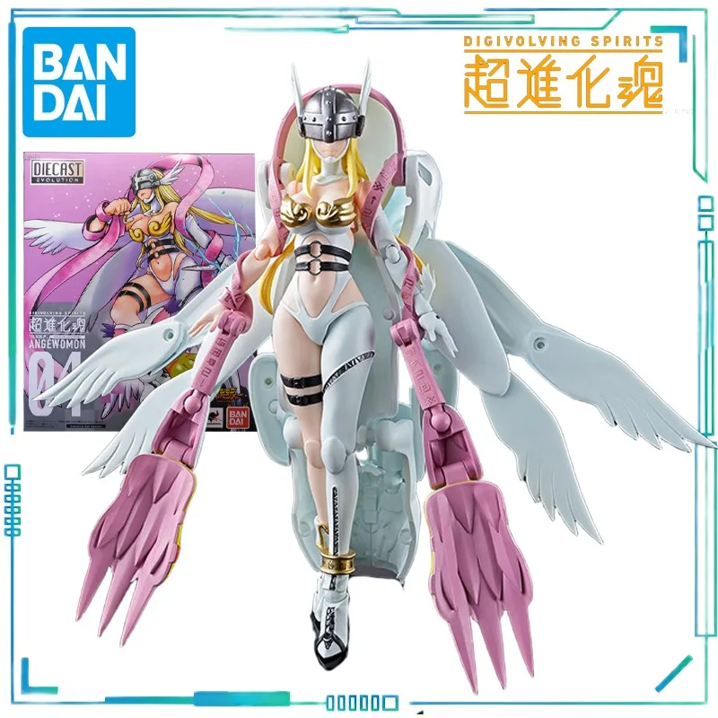 

Оригинальная серия BANDAI Super Evolution Soul, цифровая серия тираннозавров Angewomon, коллекция трансформируемых игрушечных моделей, подарок