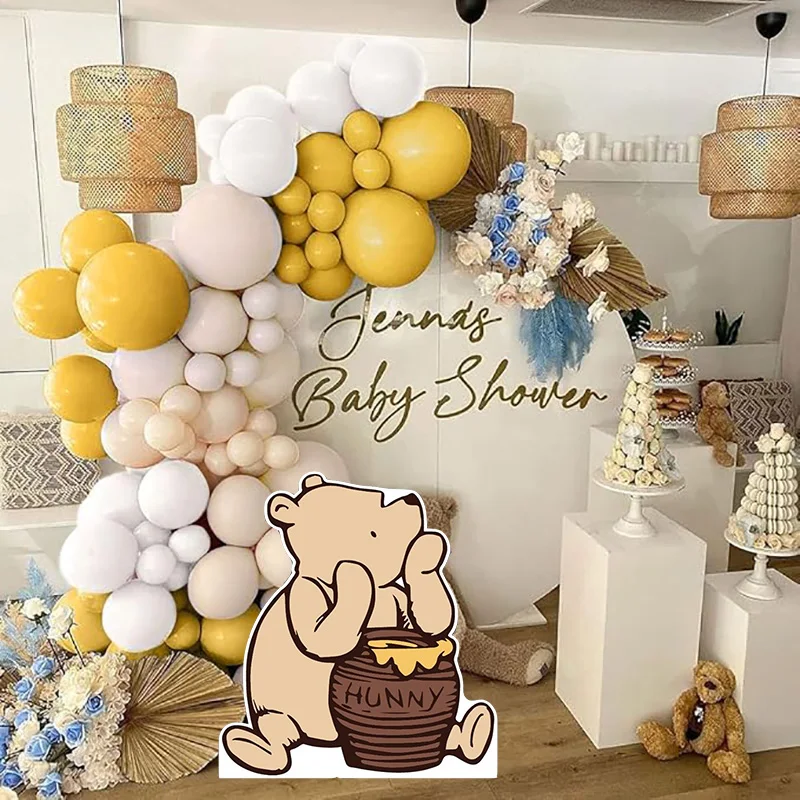 18/24/36inch Honey Bear Cutouts Cute Brown Teddy Bear KT Board DIY  for Baby Shower Birthday Party Wedding Decor Backdrop