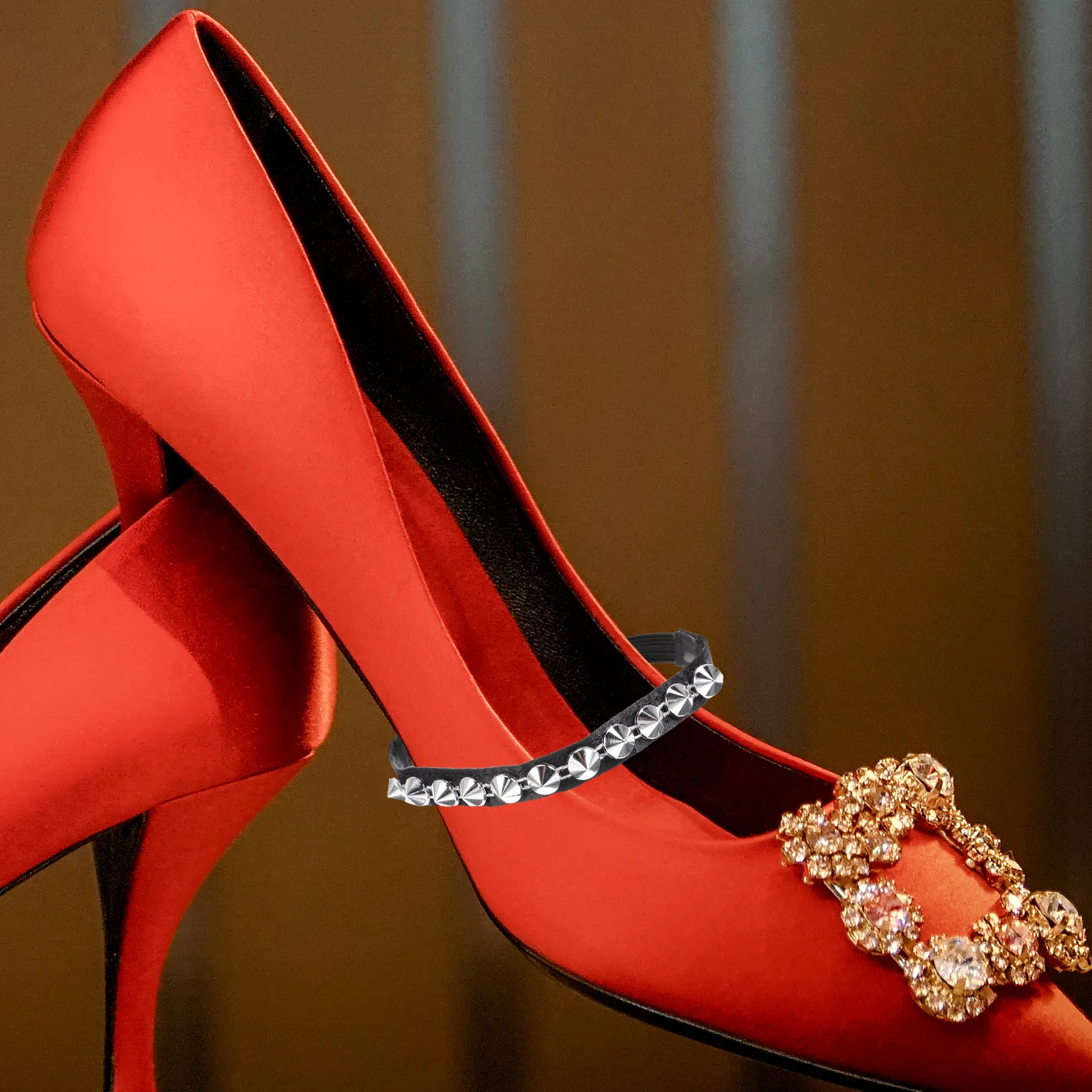 

1 Pair Adjustable Band For High Heels Replacement Shoe Small Band Fixing Shoe Strap Women Strap Convenient Heel Solution Daily