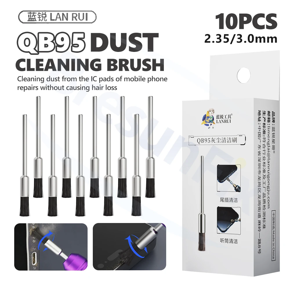 

Набор палочек для удаления пыли LANRUI QB95 (10 шт.) для ремонта мобильных телефонов, материнских плат, IC-микросхем, динамиков и наушников