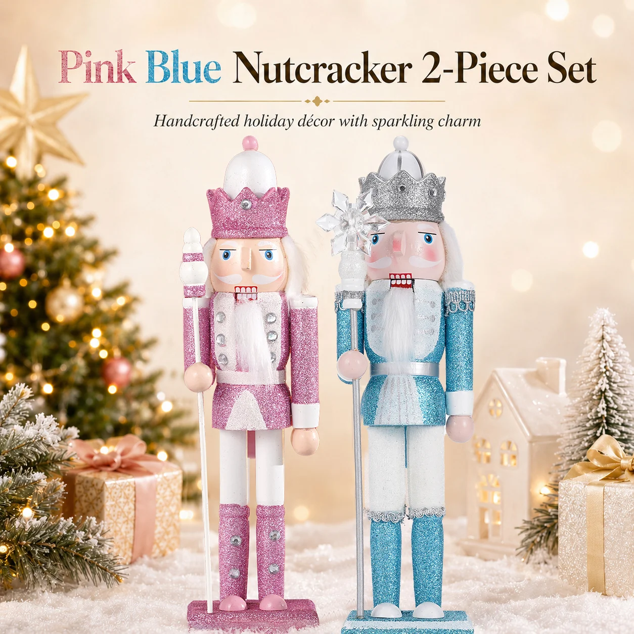 Nutcracker Figurine - Estatueta do Rei Quebra-Nozes Estilo Alemão