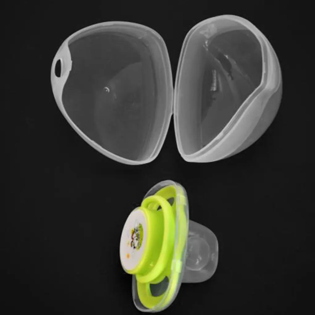 4pcs Baby Soother Holders Container Pacifier Box Wear-resistant Transparent Storage Cover Soothers Case Shield