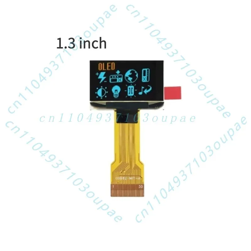 1.3-Inch OLED display Blu-ray horizontal screen display resolution 128X64 monochrome low power consumption