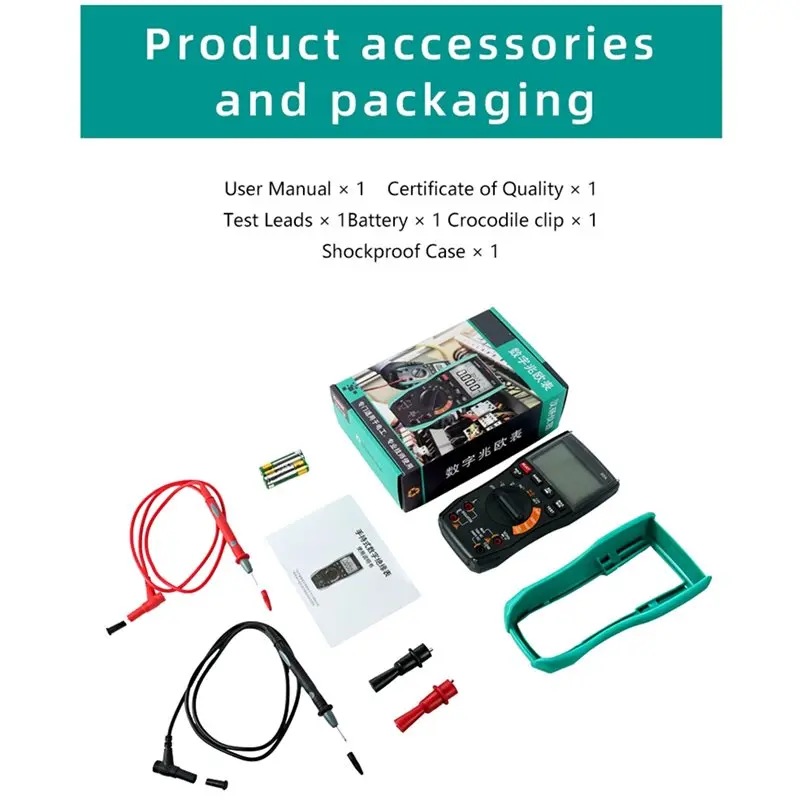 [A92P!】 For Electrician Repair Toolset 2In1 Insulation Resistance Tester+ Multimeter 60A NCV AC DC Voltage Current Capacitance T