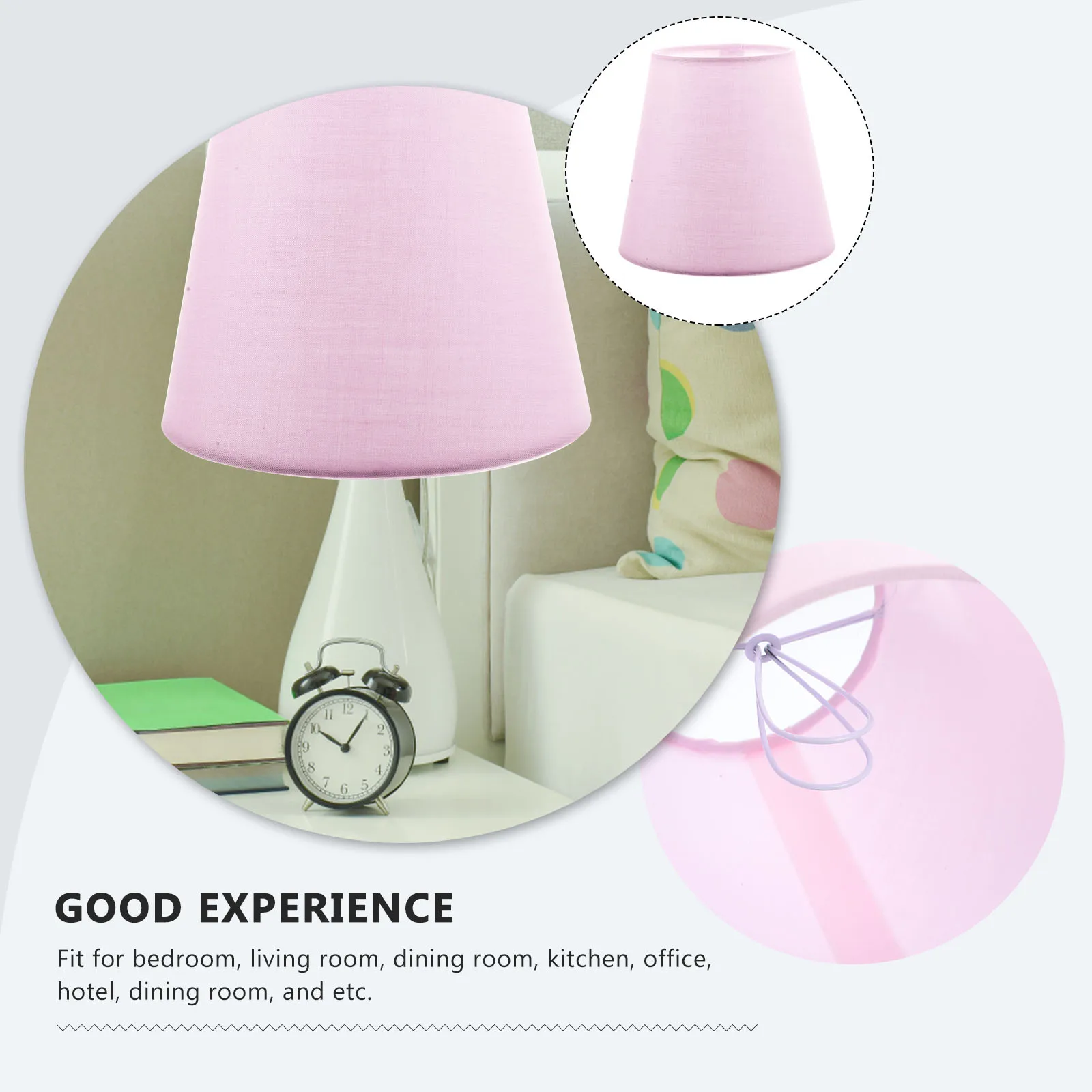 

Lampshade Lighting Lampshades for Table Small Vintage Fabric Bulb Cover Pendant Mini Clip on Iron Office