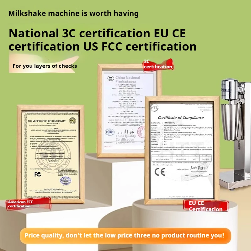 Onehappy 밀크 쉐이크 기계 스테인레스 스틸 밀크 쉐이크 기계 진주 우유 차 블렌더 우유 Frothing 블렌더 Restauran에 적합