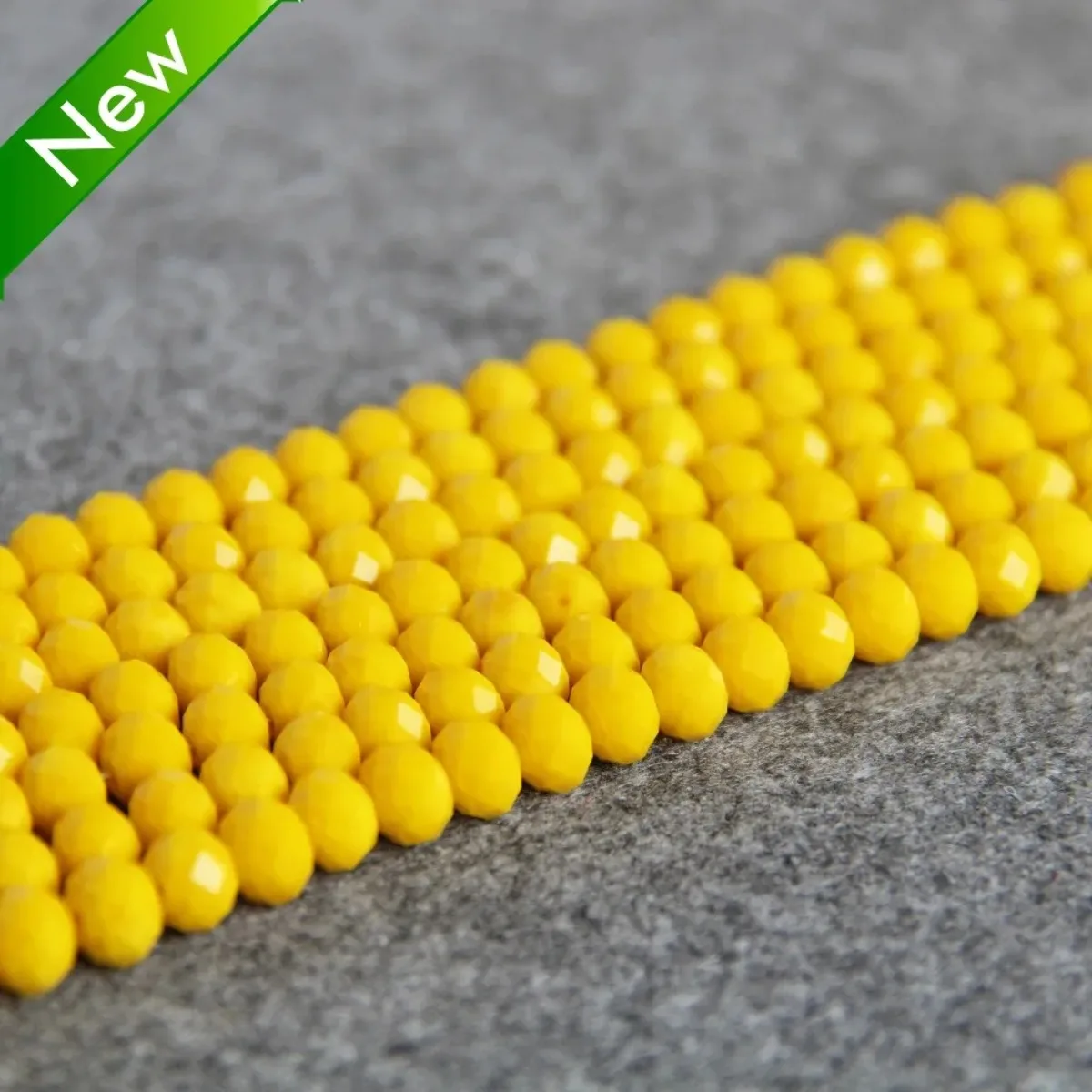 5*8mm Faceted Abacus Light Yellow Glass Crystal Loose Beads Stone Accessory Parts 72pcs DIY Jewelry Making Design For Necklace