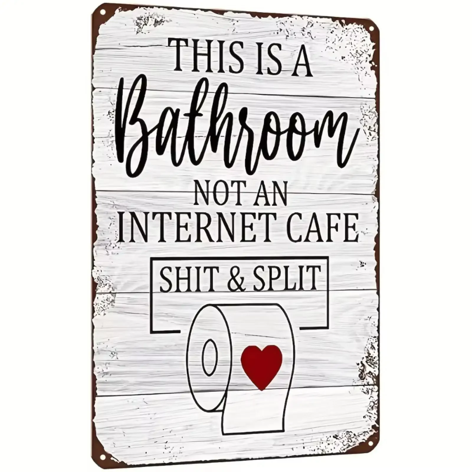 Lustiges Metall-Blechschild, Badezimmer-Dekoration, This Is Not Internet, Büro, Zuhause, Wandkunst, 30,5 x 20,3 cm