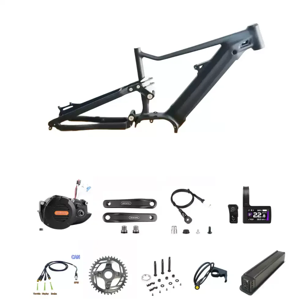 For 1000W Ebike Frame Full Suspension E Mtb 27.5/29 inch Electric Mid Drive Bikes Frame For Bafang M620 Motor - view 3