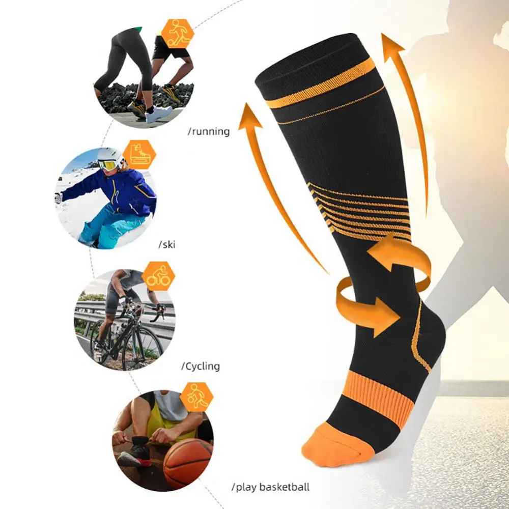 1/2PCS Compression Socks for Men&Women Knee Sport Socks for Running Flight Travel Boost Stamina Circulation&Recovery
