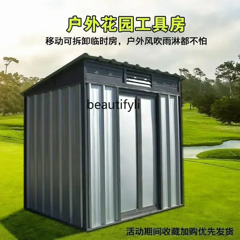 TTT New arrive Outdoor tool room courtyard garden utility room storage room mobile activity wooden utility house