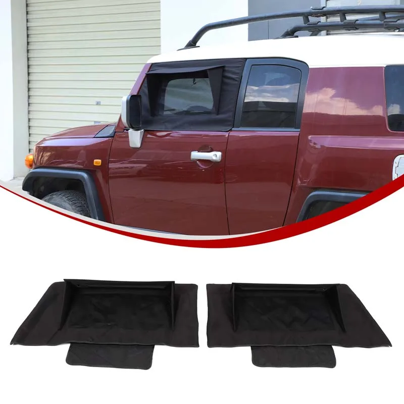 

For Toyota FJ Cruiser 2007-2021 black car front door window sunshade net insect net car protection modification accessories