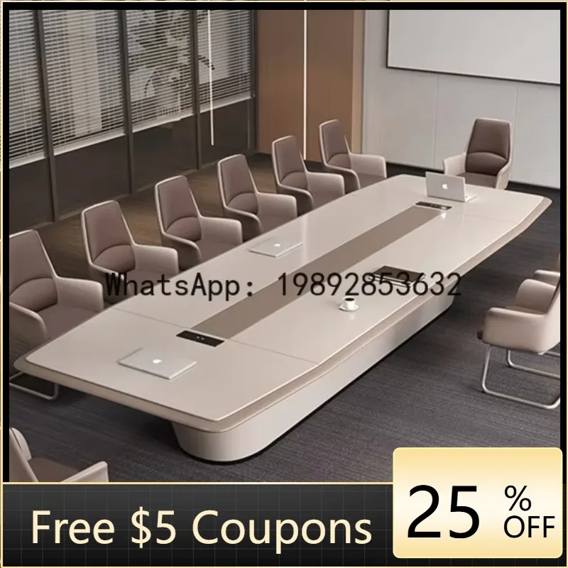 

Z6 Creative Paint Conference Long Table Simple Large Negotiation Table Conference Room Oval Office Desk