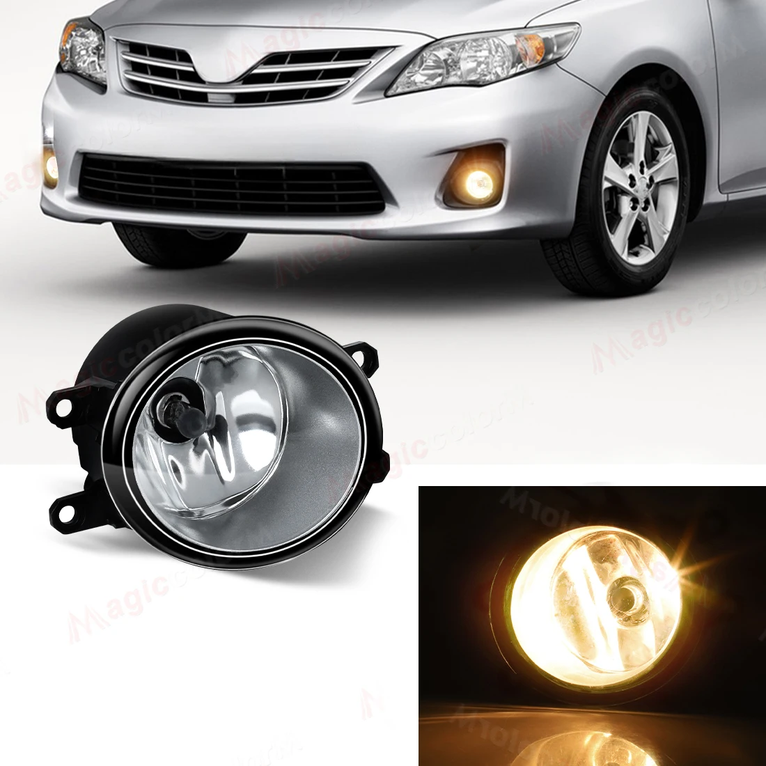 

1 шт. для Toyota Corolla Camry Verso RAV4 Yaris Highlander Verso S Avensis противотуманные фары в сборе 4000LM 55W 4300K галогенные противотуманные фары