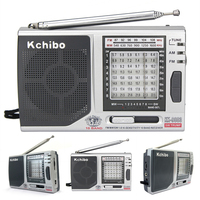 KK-9803 Mini Portable Radio 3.5MM Jack FM/MW/SW1-8 Stereo Radio Built-In Speaker Full 10 Band Radio Battery Operated for Elder