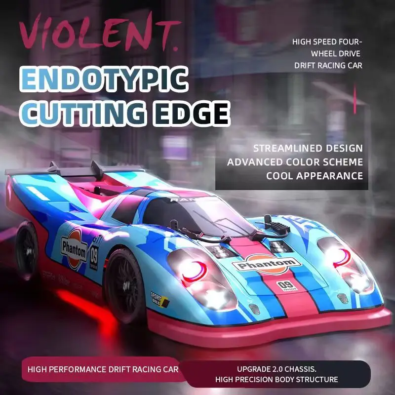 1:16 Rc Car 2.4g Drift Racing 4wd 70km/H High Speed Brushless Remote Control Vehicle Competitive Supercar Off Road Racing Toys