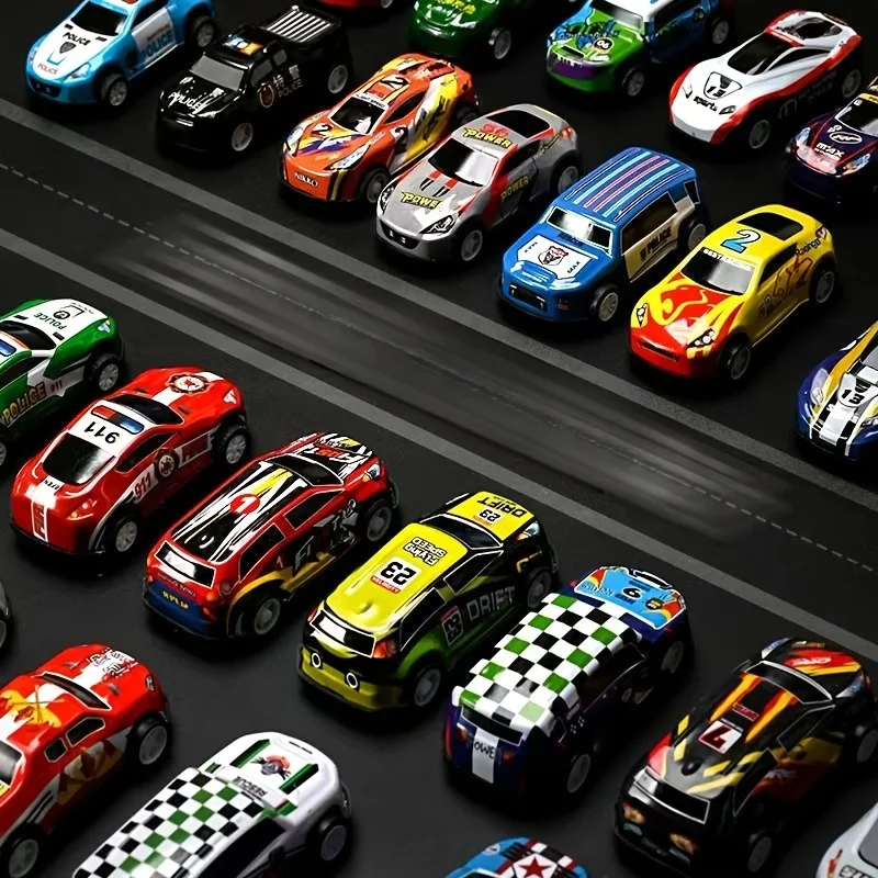 20 Toy Cars, Realistic Racing Cars, Model Toy Cars, Toy Car Set with Storage Box and Map, Children's Gifts, Surprise Birthday Gifts and Party Favors A Surprising Gift