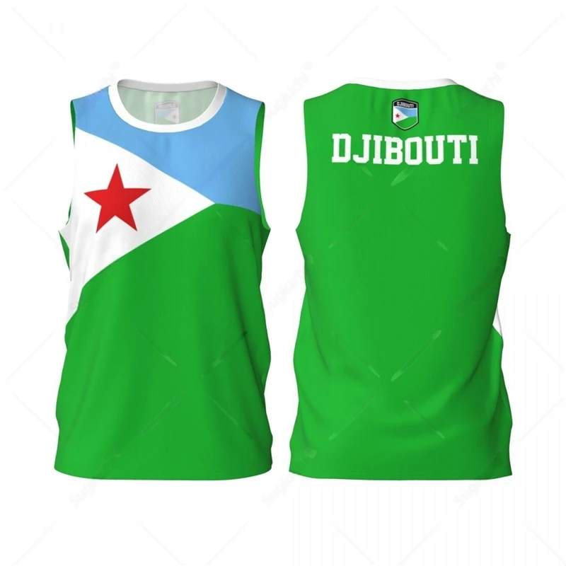 Djibouti Flag Basketball Jersey Fashion Casual 3D National Emblem Printed Sports T Shirt Loose Quick Dry Breathable Tees Tops