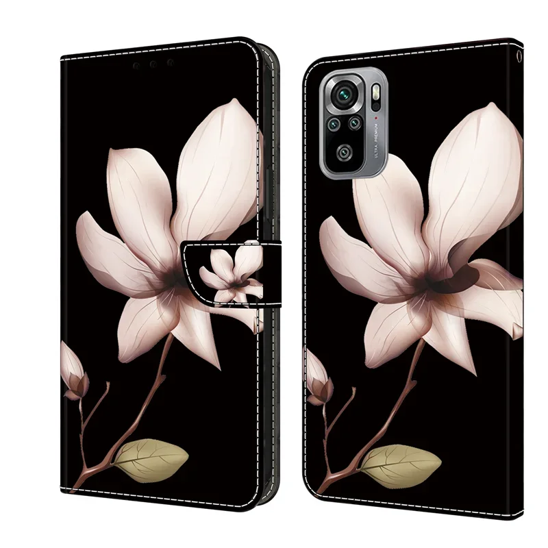 Note10 Phone Case on For Xiaomi Redmi Note 10S 10T 5G 10 Note10 Pro Max Note10S Leather Cases Magnetic Flip Stand Wallet Cover