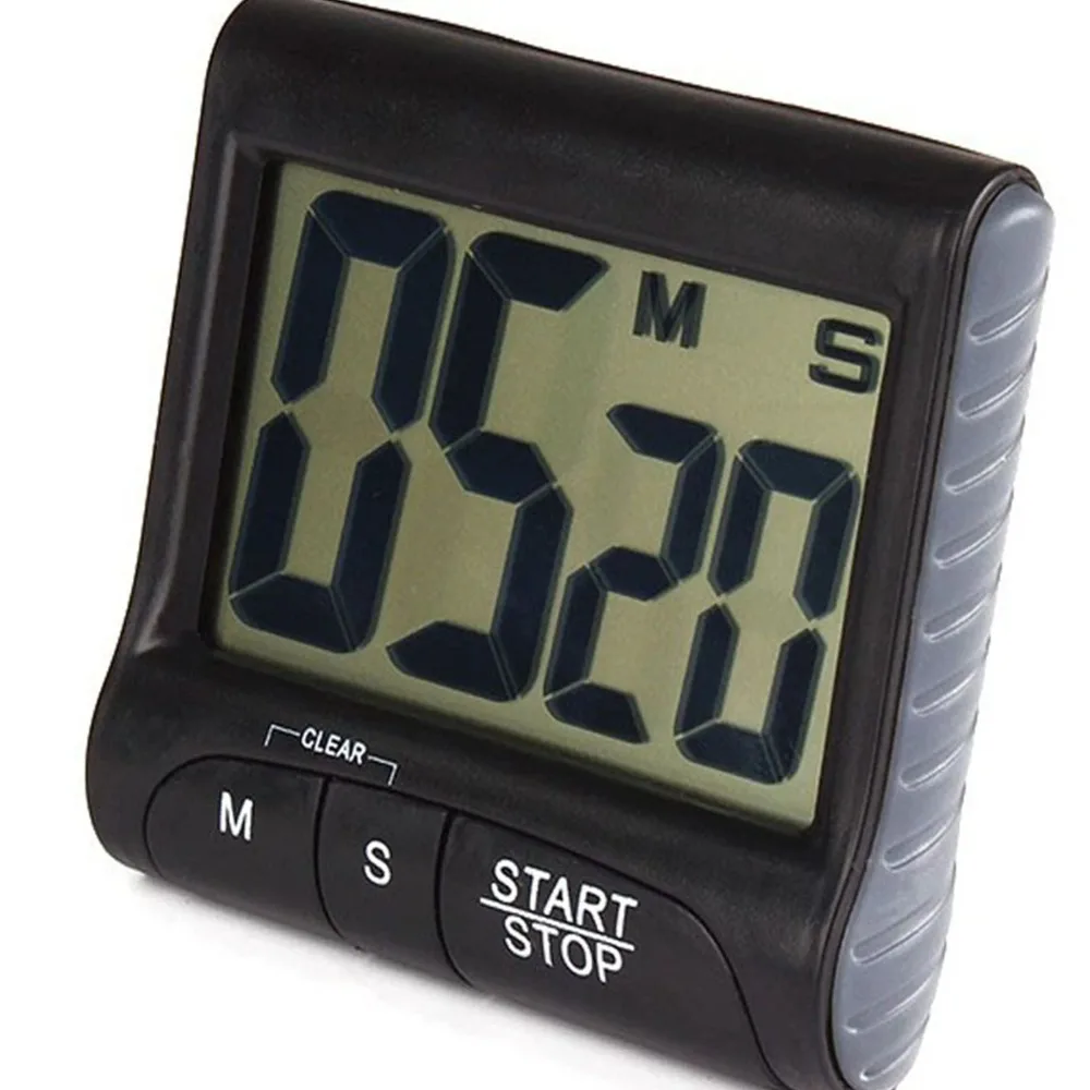 Display Kitchen Timer Magnetic Digital Timers Loud Alarm Cooking Timers for Kitchen Meeting Classroom Study Work Baking
