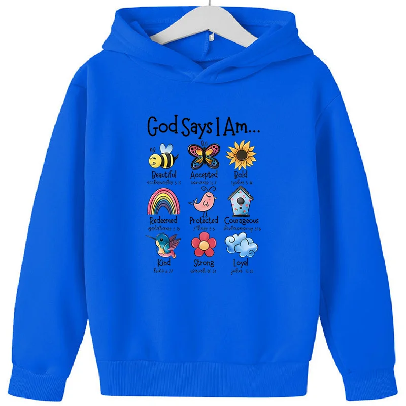 Kaus Lucu Gambar Hewan Kartun Santai Atasan Hadiah Ulang Tahun Kekasih GYM Anak Perempuan Pakaian Tebal Sweter Hooodie Anak-anak