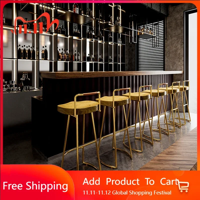 

Unique Bedroom Bar Stools Makeup Throne Gold Modern Bedroom Gaming Metal Barber Dining Chairs Computer Cadeira Trendy Furniture