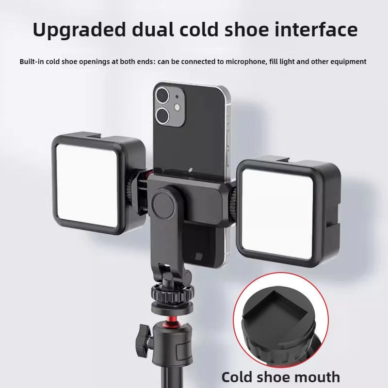 ユニバーサル電話三脚マウントアダプター携帯電話ホルダー、自撮り棒一脚カメラブラケットスタンド用の調節可能なクランプ付き