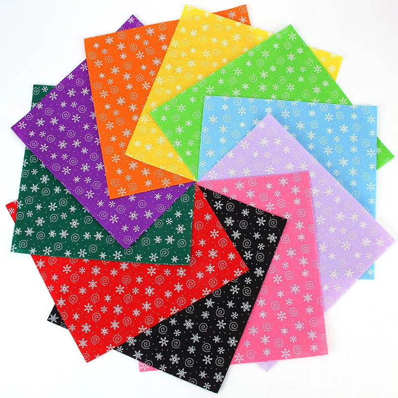 Войлочная ткань с принтом в горошек, 15/30 см, 10 цветов на выбор, нетканый домашний декор «сделай сам», шитье, пэчворк, рукоделие