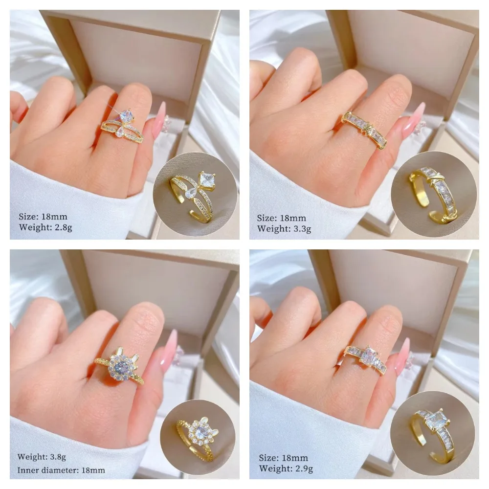 New Original Design Shiny Zircon Snake Crown Mermaid Rings for Women Luxury Gold Color Stainless Steel Bride Finger Jewelry Gift