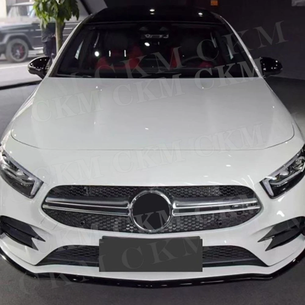 

Комплект из 7 накладок-спойлеров на передний бампер (канарды) для Mercedes-Benz A-Class W177 A35 AMG Sedan 2019-2022