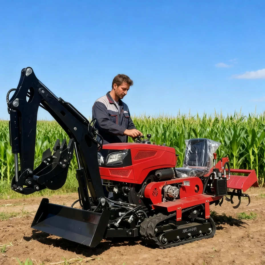 

Small Multi-function Rotary Tiller Outdoor Multi-function Micro Tiller Orchard Trenching Tiller